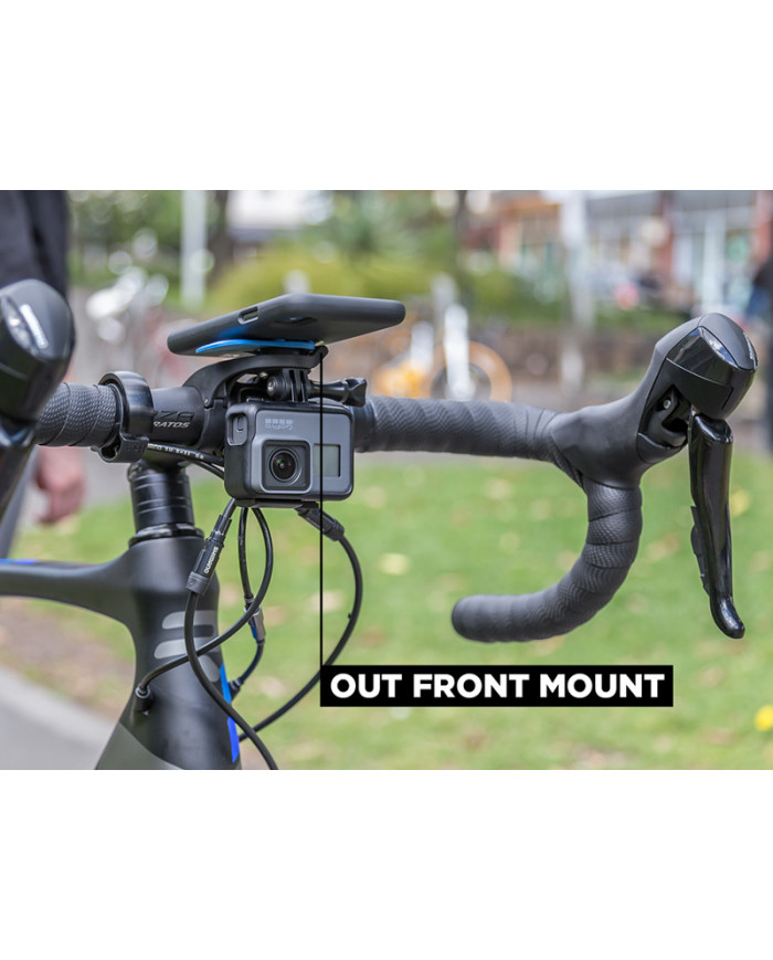 Support Guidon Vélo Déporté Out Front Mount Pro Quad Lock moto