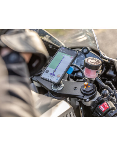 Support téléphone pour Moto Sportives en aluminium Quad Lock