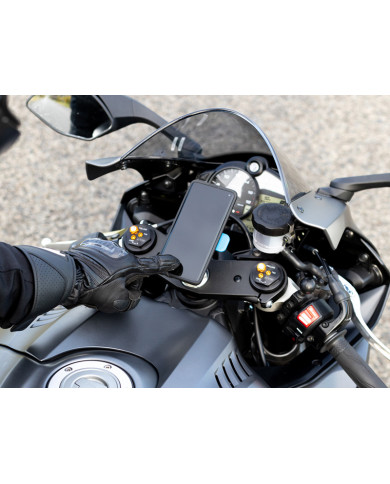 Support téléphone pour Moto Sportives en aluminium Quad Lock