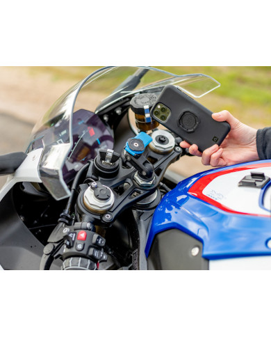 Support téléphone pour Moto Sportives en aluminium Quad Lock