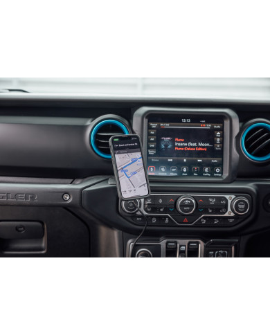 Support téléphone adhésif sur tableau de bord Quadlock