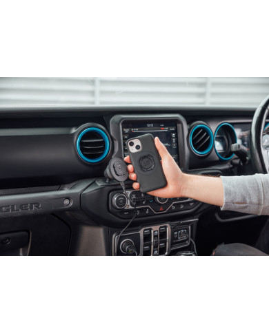 Support téléphone adhésif sur tableau de bord Quadlock