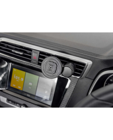 Support Téléphone Pour Voiture sur Grille d'Aération Quadlock