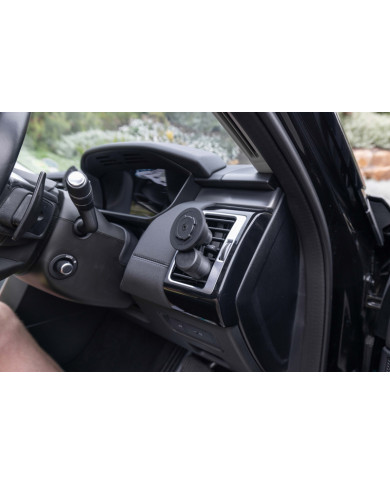 Support Téléphone Pour Voiture sur Grille d'Aération Quadlock
