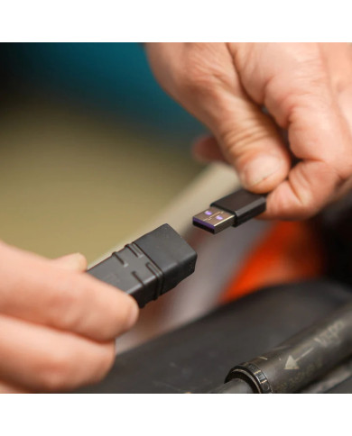 Câble avec convertisseur 12V USB-C pour Chargeurs téléphone sans fil SP Connect