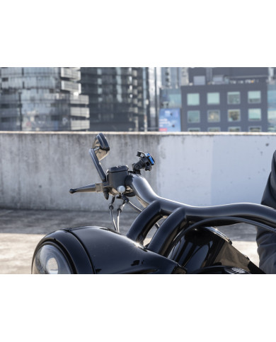 Support téléphone Moto sur Cocotte (Embrayage ou Frein) Quadlock