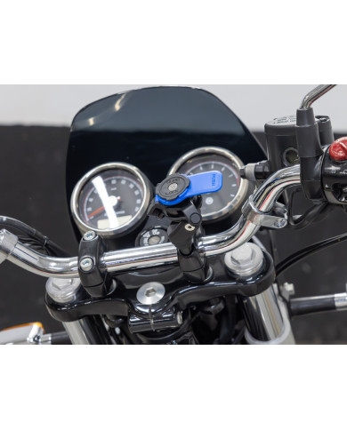 Support téléphone Moto sur Tige Filetée Quad Lock