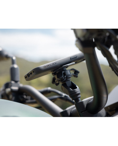 Support téléphone Moto sur Tige Filetée en Aluminium Quad Lock