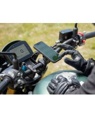 Support téléphone Moto sur Tige Filetée en Aluminium Quad Lock