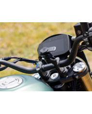 Support téléphone Moto sur Tige Filetée en Aluminium Quad Lock