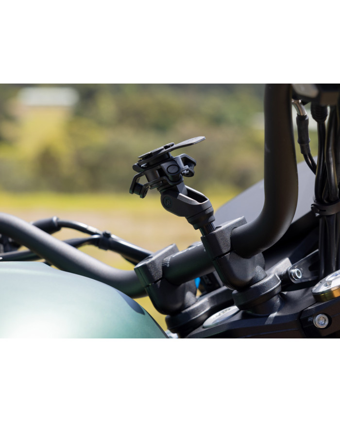 Support téléphone Moto sur Tige Filetée en Aluminium Quad Lock