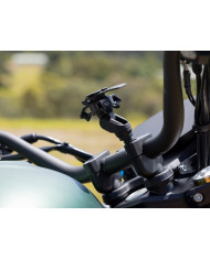 Support téléphone Moto sur Tige Filetée en Aluminium Quad Lock