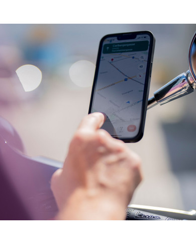 Support téléphone Inclinable sur Rétroviseurs en Aluminium SP Connect